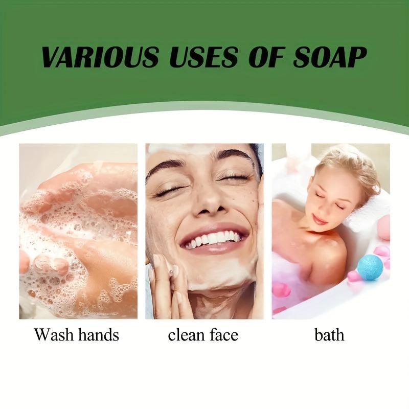 Peppermint Facial Soap 2-in-1 Cleansing/Shaving 130g