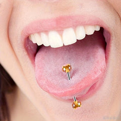 12Pcs Acrylic Tongue Rings Belly Button Nose Lip Piercing Jewelry Set