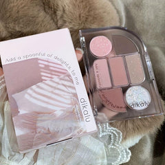 7 Colors Matte Pearly Finish Eyeshadow Palette Earth Tones Daily Makeup