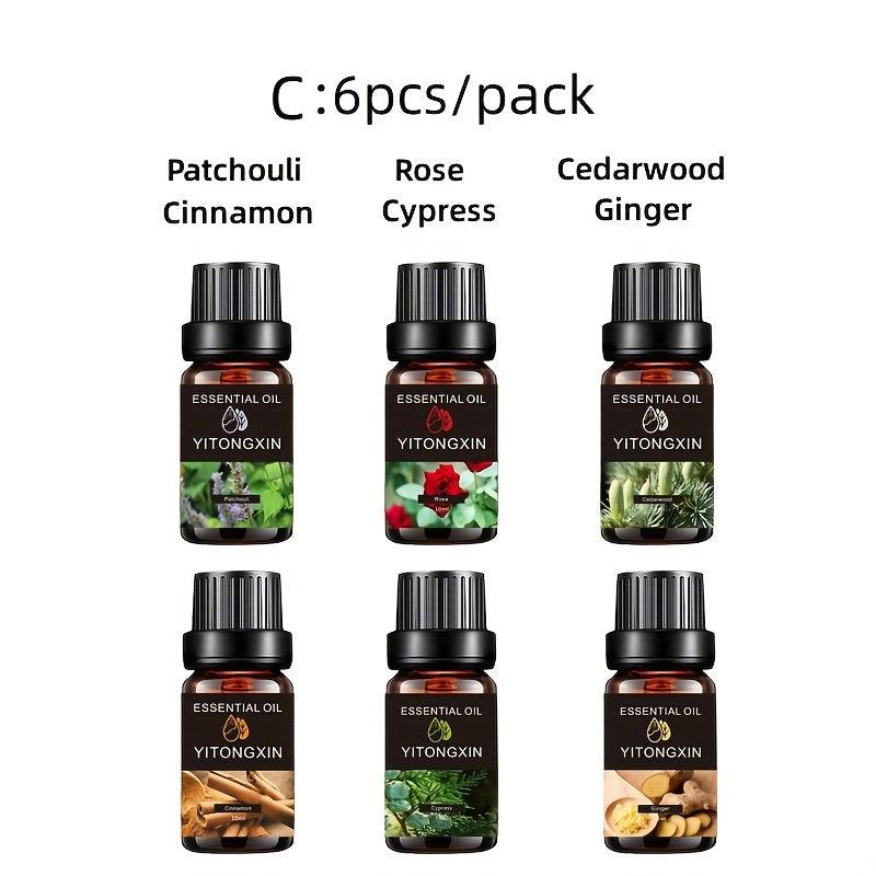 6-Piece Herbal Plant Essential Aromatherapy Set