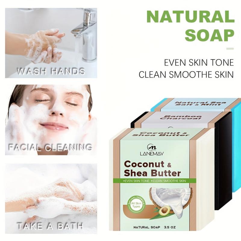 Coconut & Shea Butter Skin Care Soap for Softer Skin