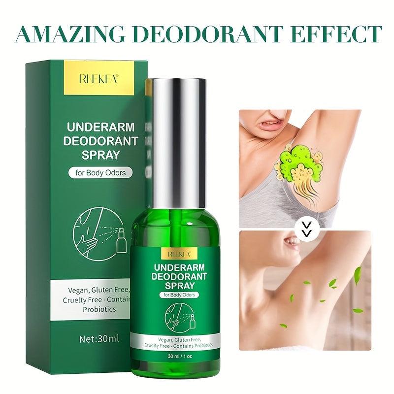 Body Odor Remover Spray - Underarm Deodorant Spray with 24hr Protection