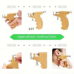 Ear Piercing Kit with Stainless Steel Studs for Men and Women