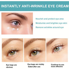 Instant Wrinkle Diminishing Eye Cream - Fade Fine Lines, Dark Circles, Hydrating