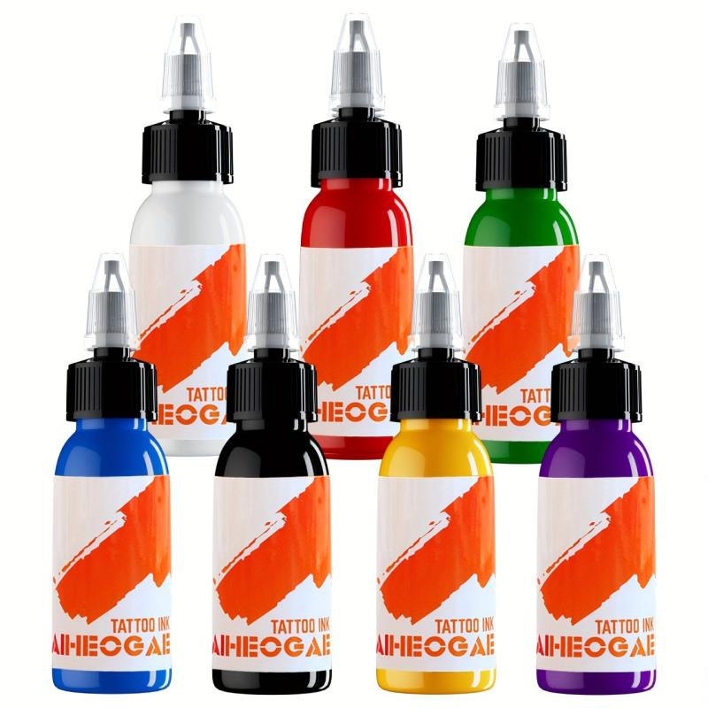 7 Colors Tattoo Ink Set Professional Tattoo Pigment Set Long Lasting