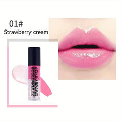 Colorful Lip Glaze Three Ice Cream Cream Lip Gloss Watermelon Pink