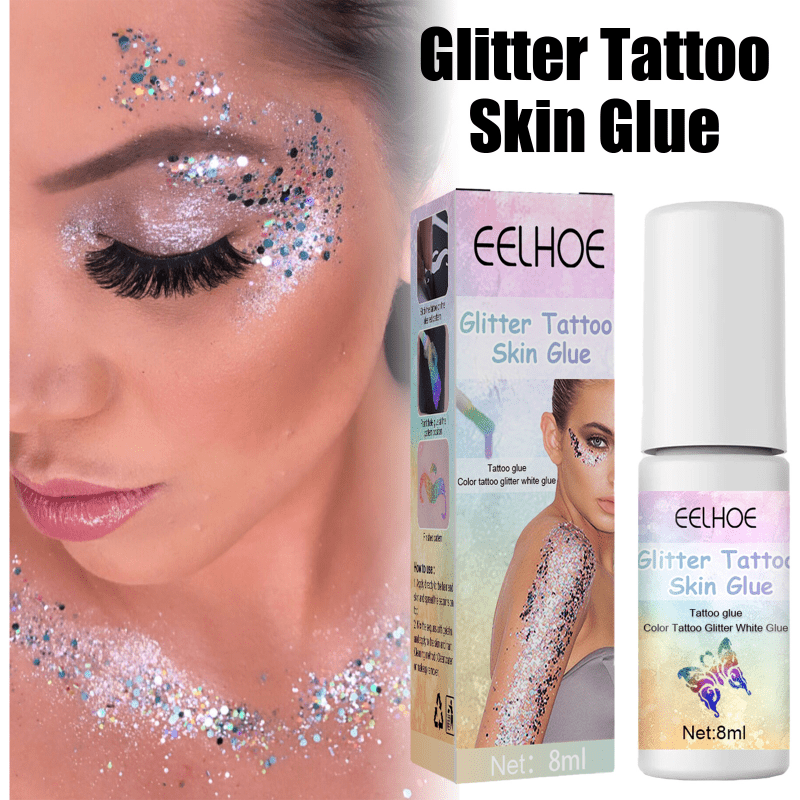 8 Ml Glitter Tattoo Skin Glue Water Soluble Adhesive