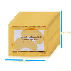 50 Packs Collagen Eye Mask Golden Powder Anti Wrinkle Moisturizing