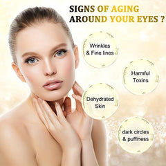 50 Packs Collagen Eye Mask Golden Powder Anti Wrinkle Moisturizing