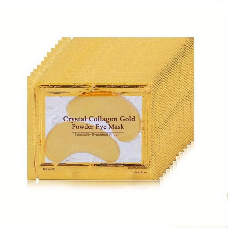 50 Packs Collagen Eye Mask Golden Powder Anti Wrinkle Moisturizing