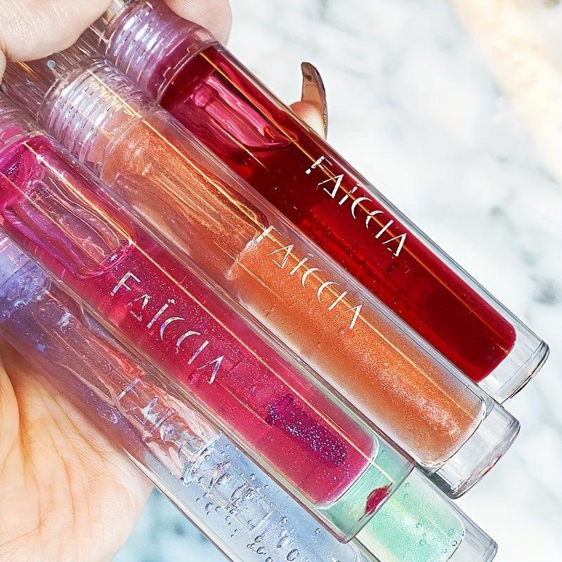 Lip Gloss Plumping Lip Glaze Hydrating Lipstick 4 Flavors