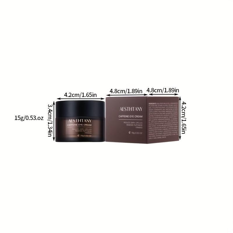 Caffeine Eye Cream 15g: Fades Lines, Tightens, Hydrates, Unisex