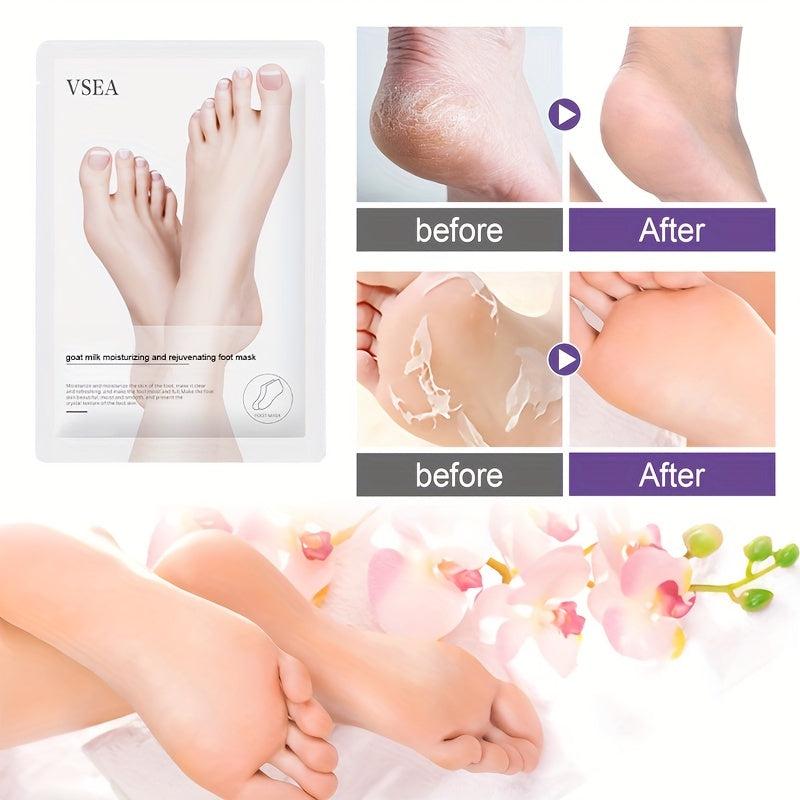 Goat Milk Exfoliating Foot Mask for Dry Feet