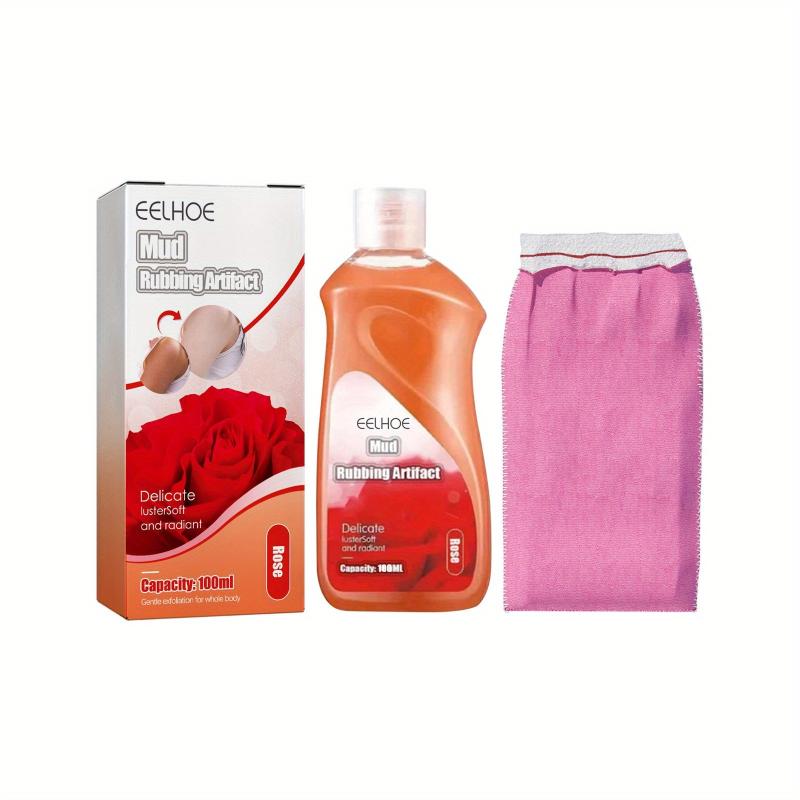 Exfoliating Gel for Back Acne & Mud Rub for Sunken Skin, Tender Skin Scrub Towel