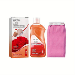 Exfoliating Gel for Back Acne & Mud Rub for Sunken Skin, Tender Skin Scrub Towel