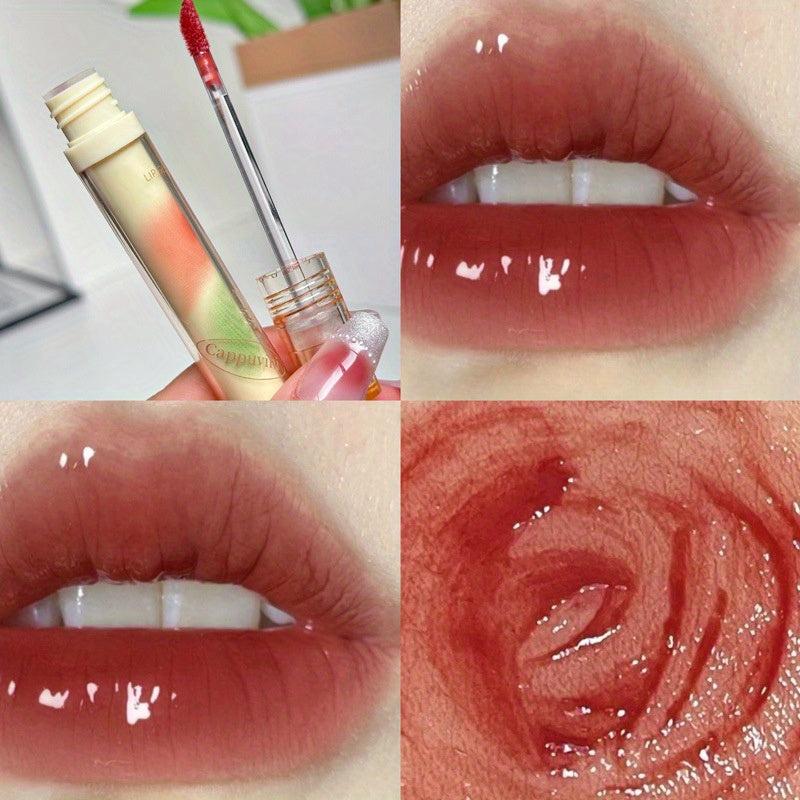 4 Colors Mirror Effect Lip Gloss Hydrating Plumping Water Gloss Lip Gloss