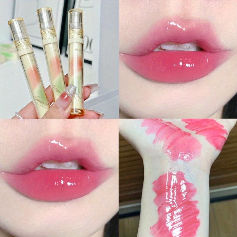 4 Colors Mirror Effect Lip Gloss Hydrating Plumping Water Gloss Lip Gloss