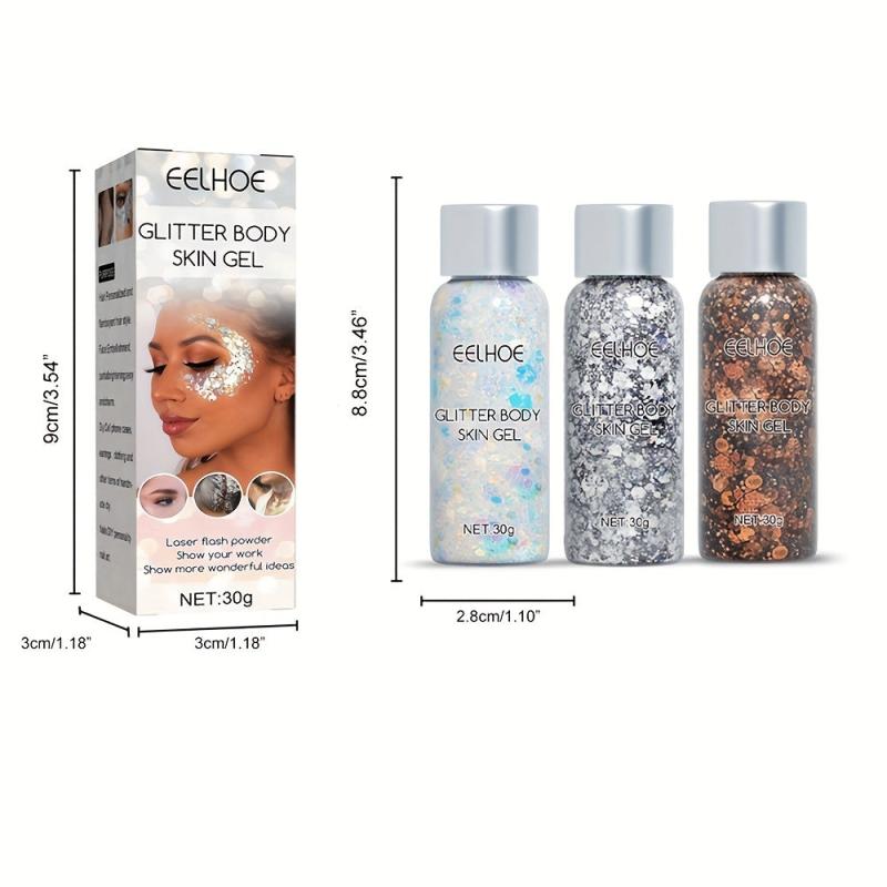 Mermaid Scale Glitter Gel Eyeshadow Makeup Set