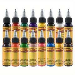 16 Tattoo Ink Set Professional Tattoo Pigment Long Lasting Tattoo Painting
