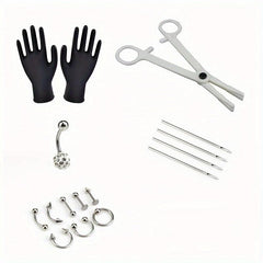16pcs Set Disposable Piercing Jewelry Tool Sets