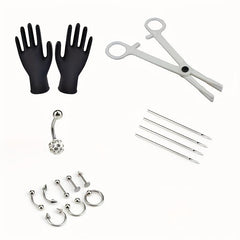 16pcs Set Disposable Piercing Jewelry Tool Sets