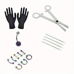 16pcs Set Disposable Piercing Jewelry Tool Sets