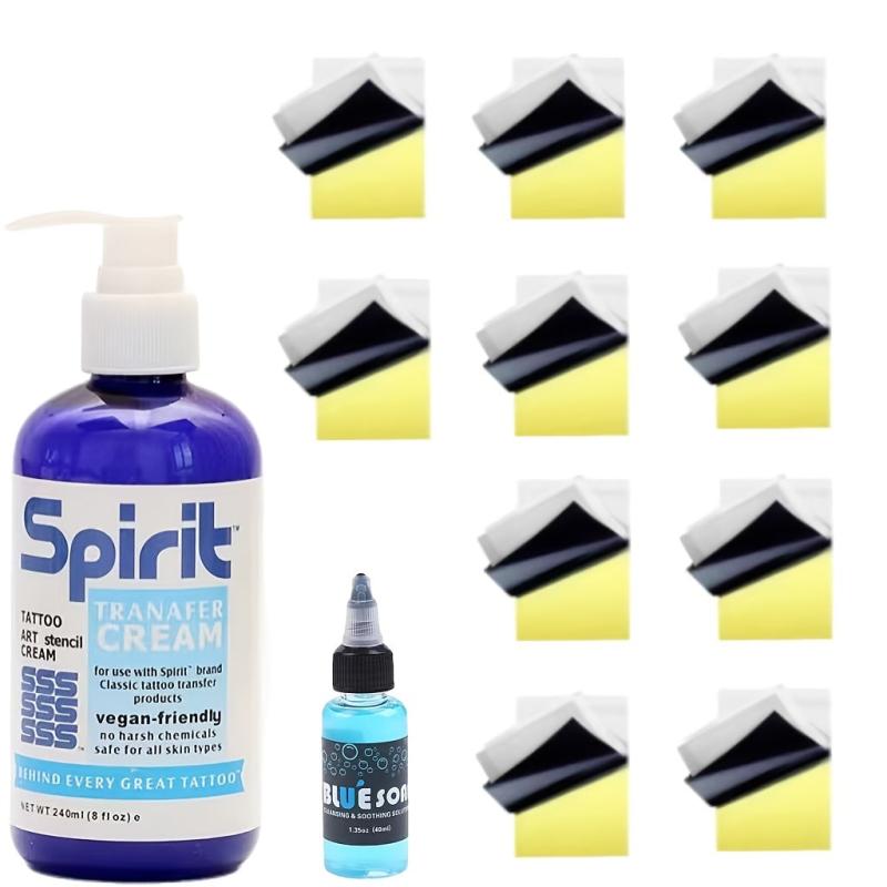Tattoo Transfer Gel Solution & Cleaning Solution Set