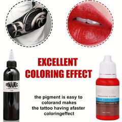 2pcs Tattoo Ink Eyebrow Lip Eyeliner Pigment Professional Tattoo Pigment