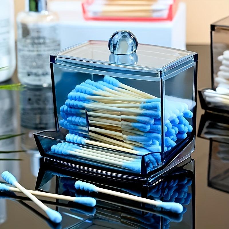 Clear Acrylic Cotton Swab Stick Holder Organizer Case