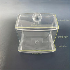 Clear Acrylic Cotton Swab Stick Holder Organizer Case