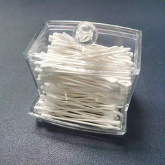 Clear Acrylic Cotton Swab Stick Holder Organizer Case