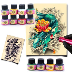 Tattoo Ink Set Professional Pigment Long Lasting Tattoo Supplies