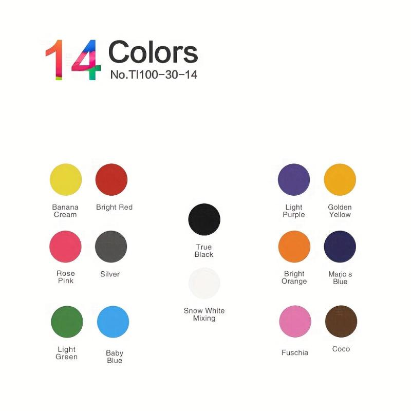 Professional Tattoos Ink Pigment Set 14 1oz 30ml English Ink
