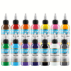 Professional Tattoos Ink Pigment Set 14 1oz 30ml English Ink