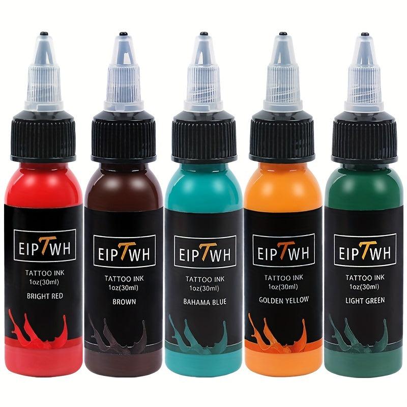 5pcs Tattoo Ink Set Pigment Supplies Body Art Long Lasting