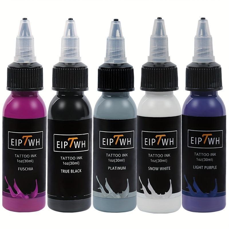 5pcs Tattoo Ink Set Pigment Supplies Body Art Long Lasting