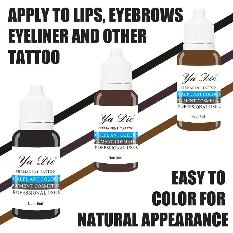 8 Colors 15ml Permanent Makeup Tattoo Ink Micro Pigment