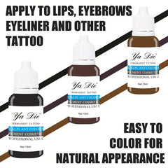 8 Colors 15ml Permanent Makeup Tattoo Ink Micro Pigment