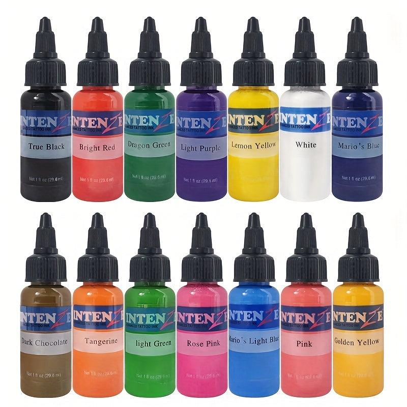 14 Colors Tattoo Ink Set Professional Tattoo Pigment Long Lasting Supplies