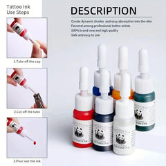 Professional Tattoo Pigment Set Long Lasting Tattoo Painting Tattoo Supplies