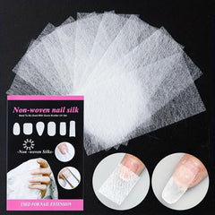 10 Pcs Nail Repair Fiberglass Silk Wrap Self Adhesive Anti Damage DIY