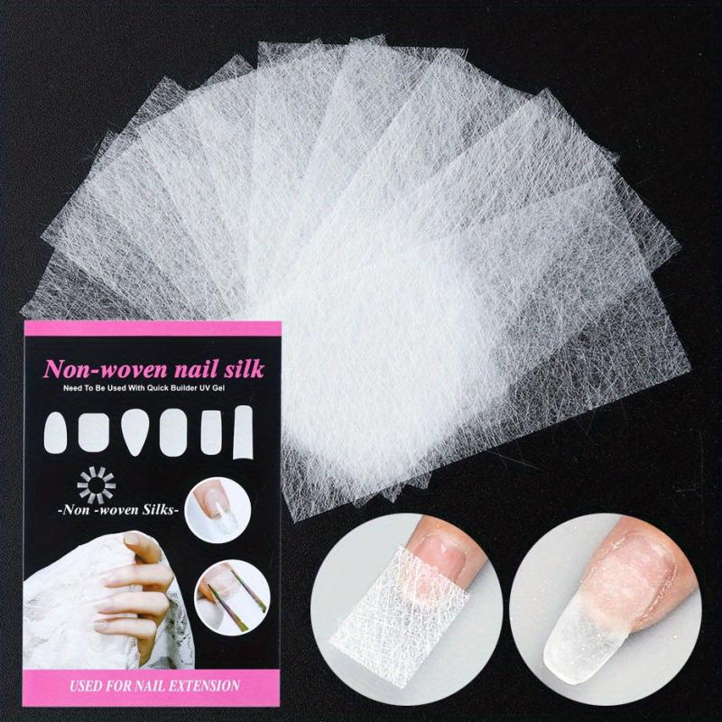 10 Pcs Nail Repair Fiberglass Silk Wrap Self Adhesive Anti Damage DIY