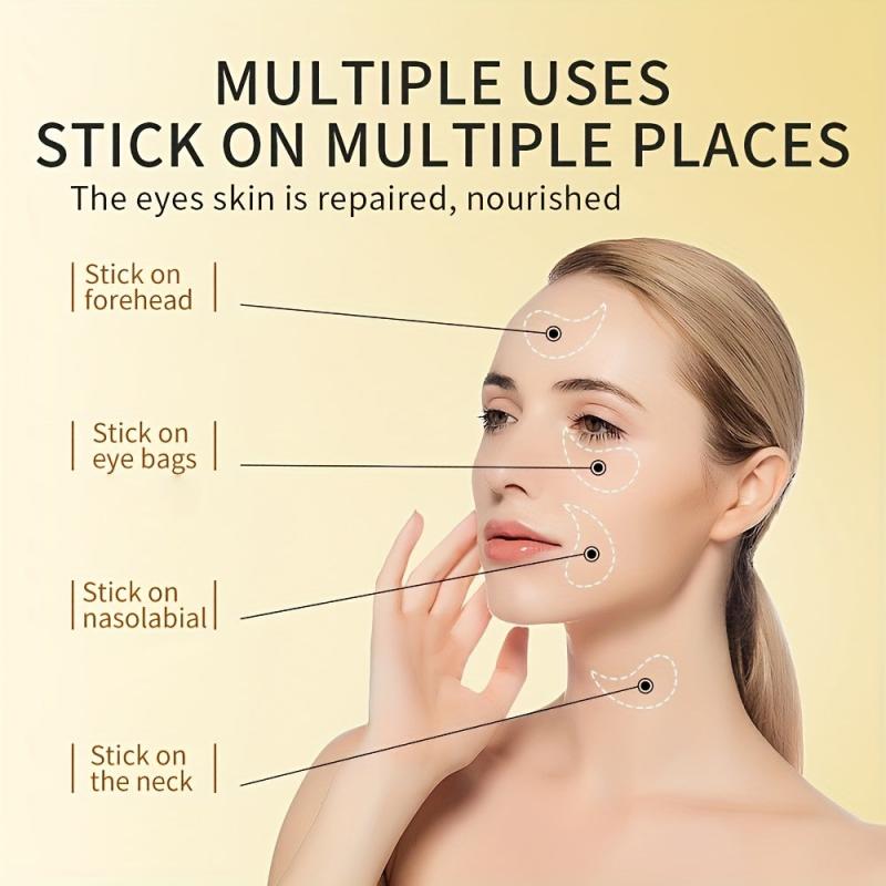 Golden Moisturizing Under Eye Mask Fade Dark Circles Puffiness Wrinkle