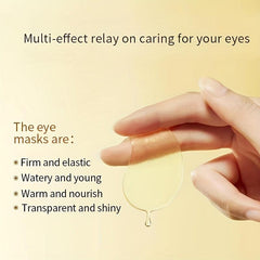 Golden Moisturizing Under Eye Mask Fade Dark Circles Puffiness Wrinkle
