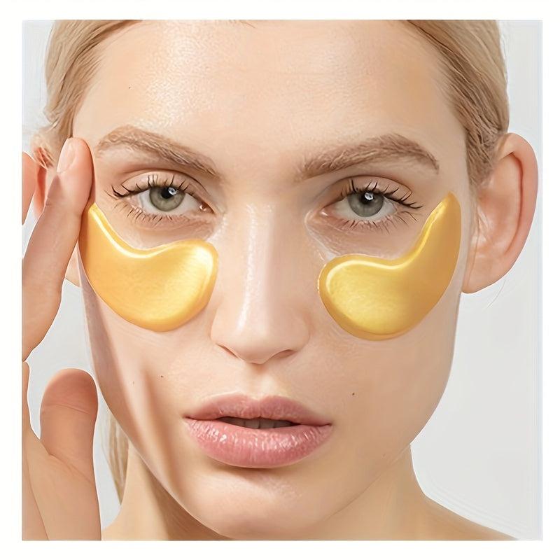 Golden Under Eye Crystal Mask for Puffy Eyes & Dark Circles Care