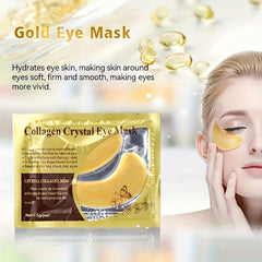 Golden Under Eye Crystal Mask for Puffy Eyes & Dark Circles Care