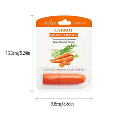 Carrot Nourishing Lip Balm Vitamin E Moisturizing Lipstick for Autumn Winter