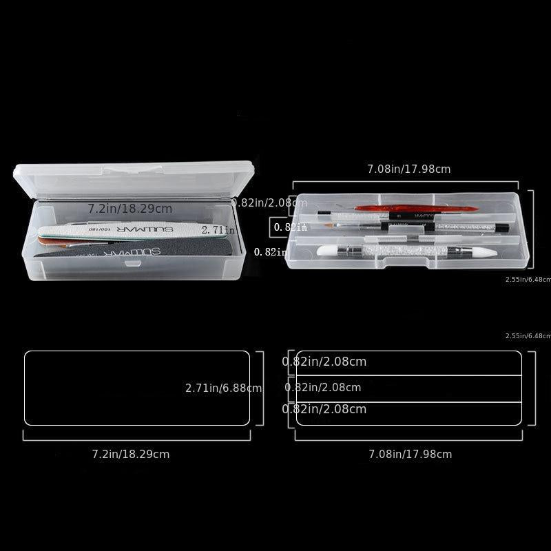Double Layer Nail Art Tips Storage Box Case