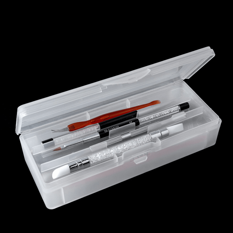 Double Layer Nail Art Tips Storage Box Case