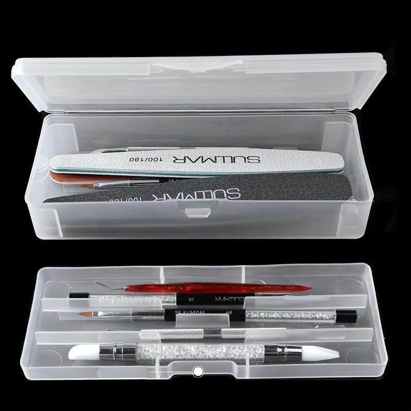 Double Layer Nail Art Tips Storage Box Case